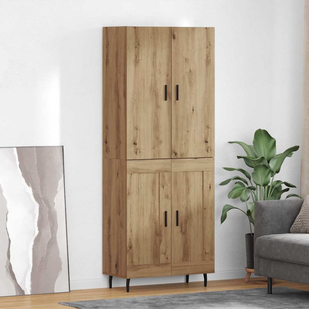 Høyskap 2 pcs Artisan Eik 69,5 x 34 x 180 cm Konstruert tre