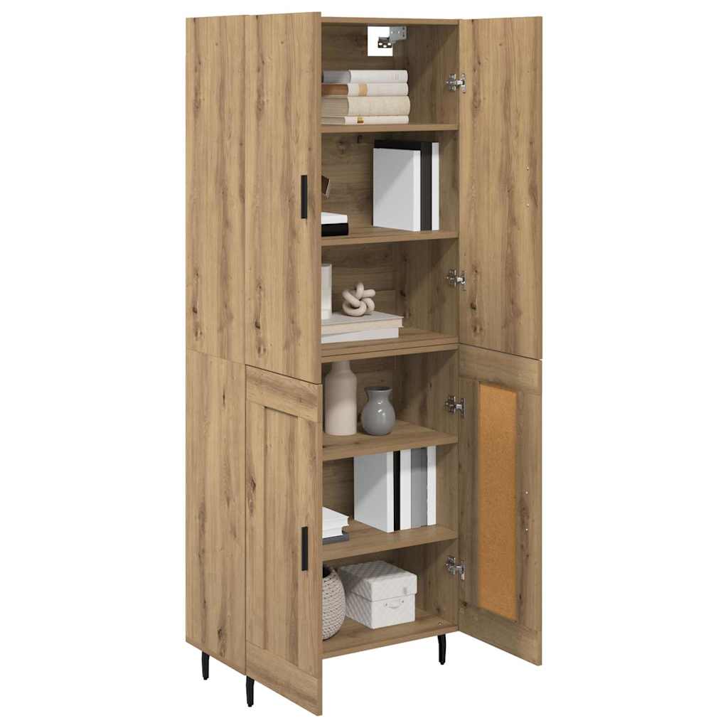 Høyskap 2 pcs Artisan Eik 69,5 x 34 x 180 cm Konstruert tre