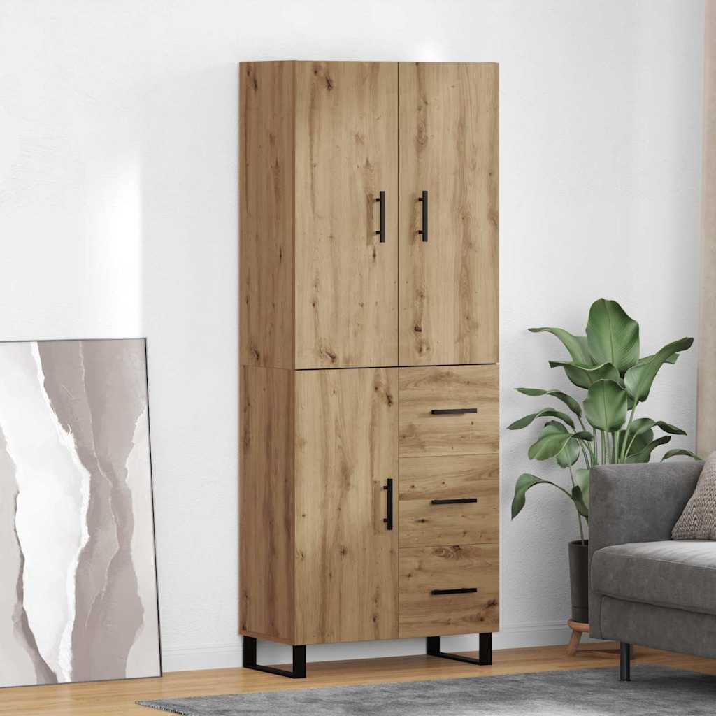 Høyskap med skuff 2 pcs Artisan Eik 69,5 x 34 x 180 cm