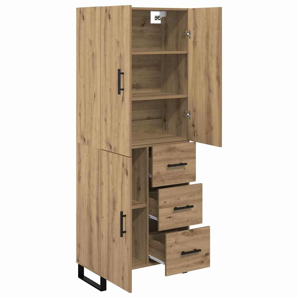 Høyskap med skuff 2 pcs Artisan Eik 69,5 x 34 x 180 cm
