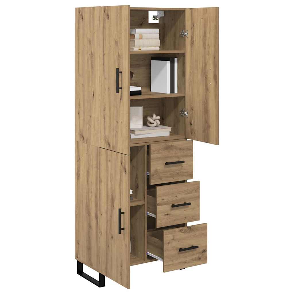 Høyskap med skuff 2 pcs Artisan Eik 69,5 x 34 x 180 cm