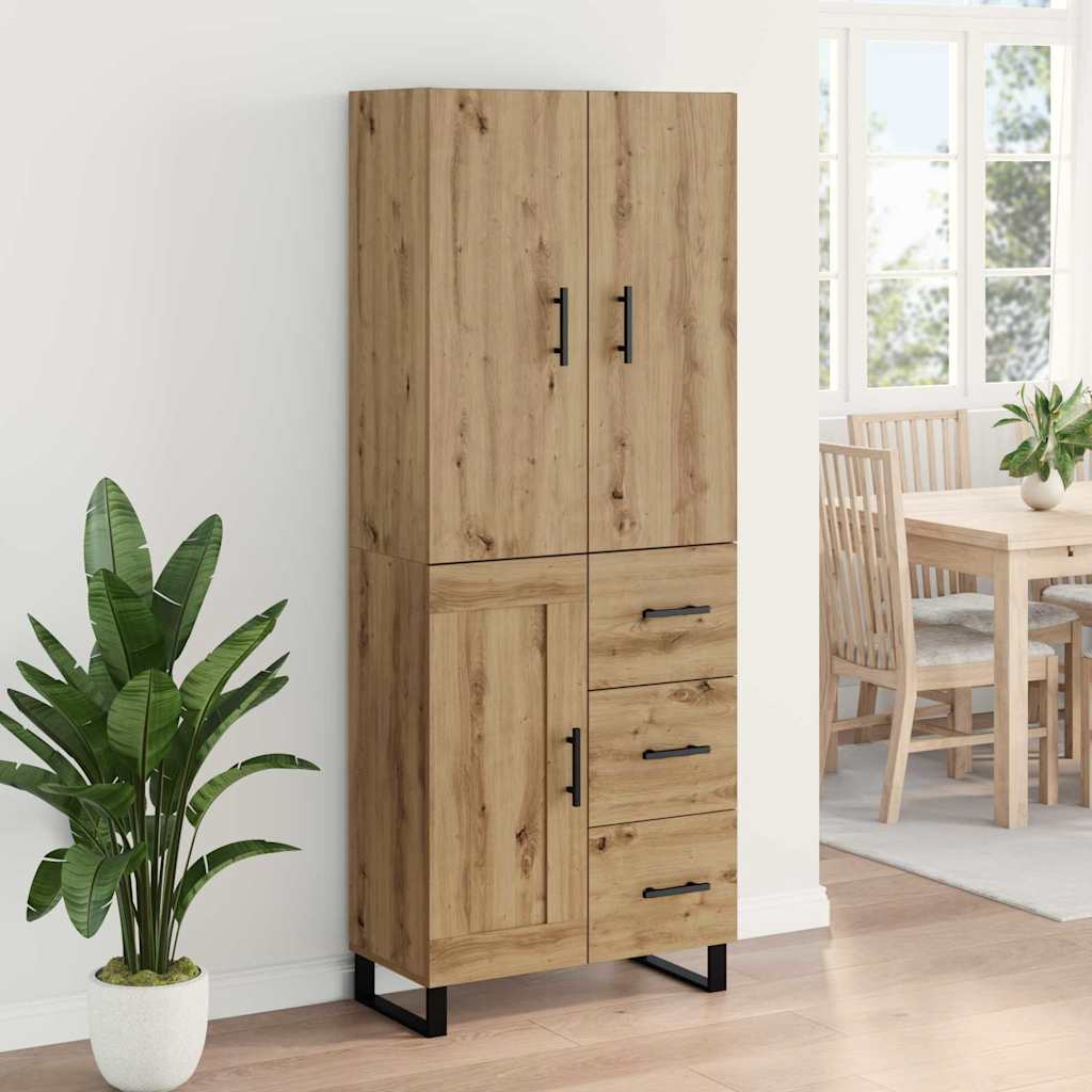 Høyskap med skuff 2 pcs Artisan Eik 69,5 x 34 x 180 cm