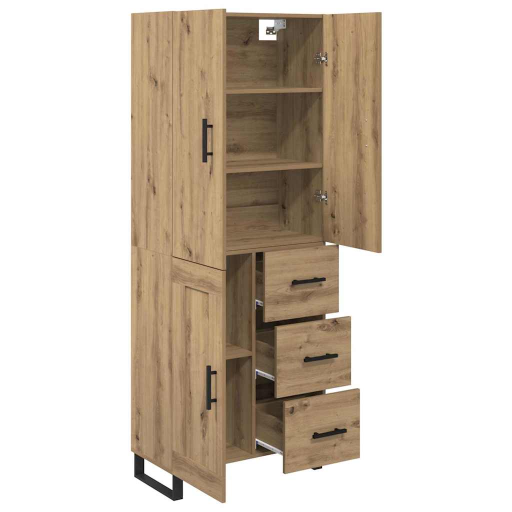 Høyskap med skuff 2 pcs Artisan Eik 69,5 x 34 x 180 cm