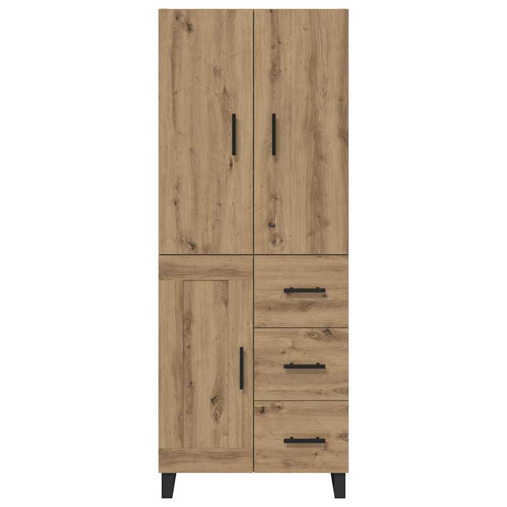 Høyskap med skuff 2 pcs Artisan Eik 69,5 x 34 x 180 cm