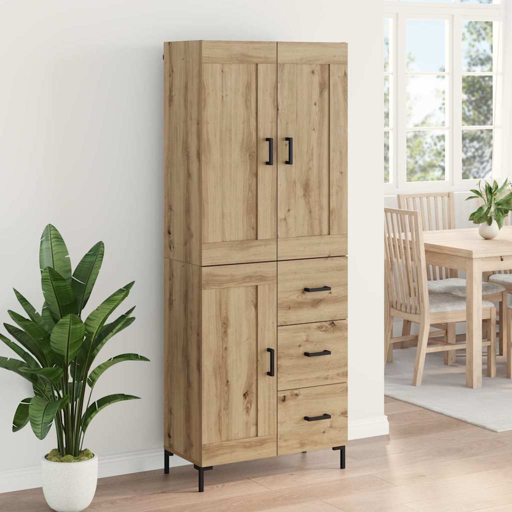 Høyskap 2 stk. Artisan Eik 69,5 x 34 x 180 cm Konstruert tre