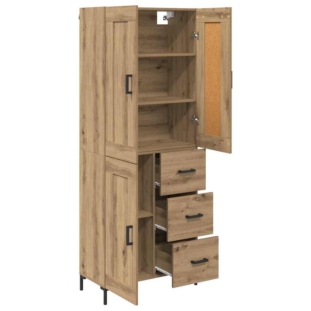 Høyskap 2 stk. Artisan Eik 69,5 x 34 x 180 cm Konstruert tre