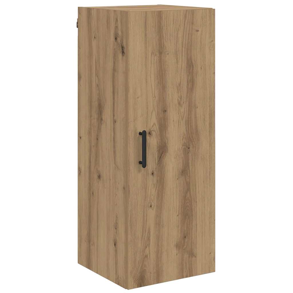 Høyskap med skuff Artisan Eik 34,5 x 34 x 180 cm Konstruert tre