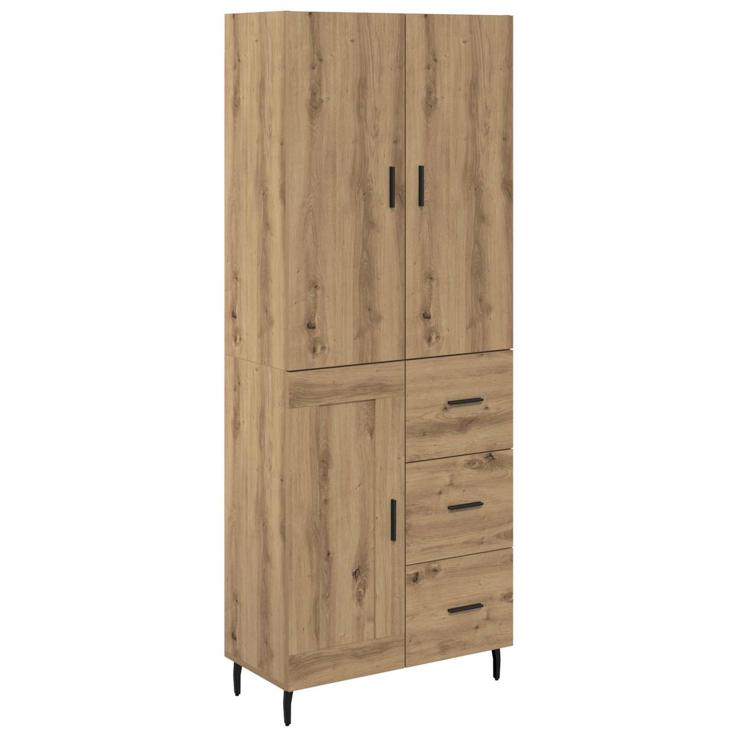 Høyskap 2 pcs Artisan Eik 69,5 x 34 x 180 cm Konstruert tre