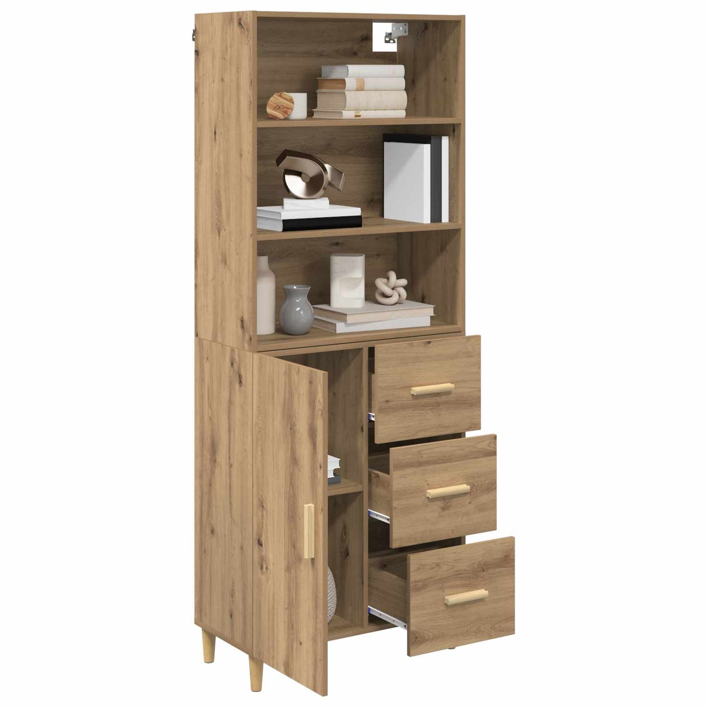 Høyskap Artisan Eik 69,5 x 32,5 x 180 cm Konstruert tre
