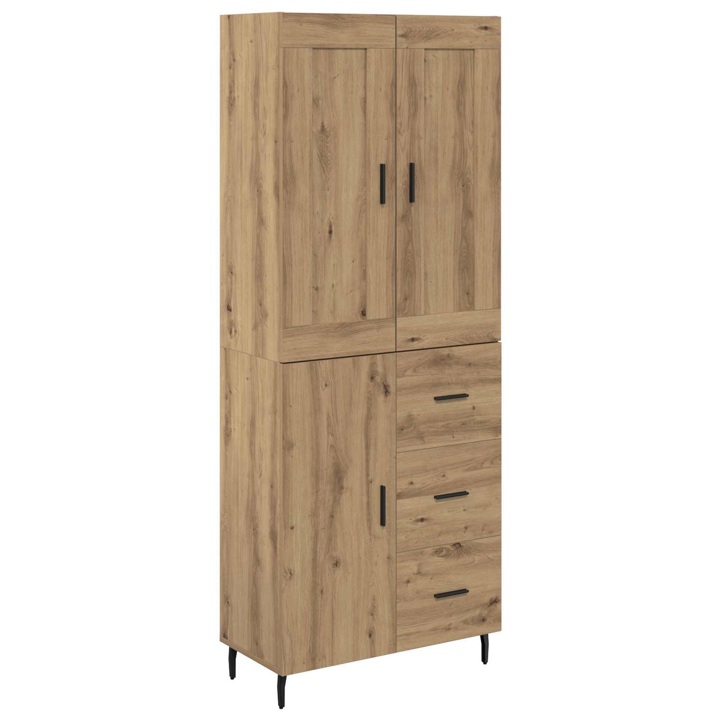 Høyskap 2 pcs Artisan Eik 69,5 x 34 x 180 cm Konstruert tre