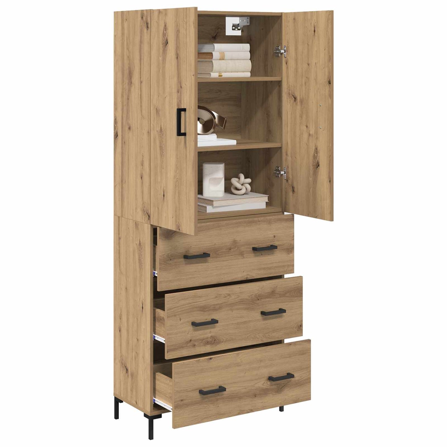 Høyskap Artisan Eik 69,5 x 34 x 180 cm Konstruert tre