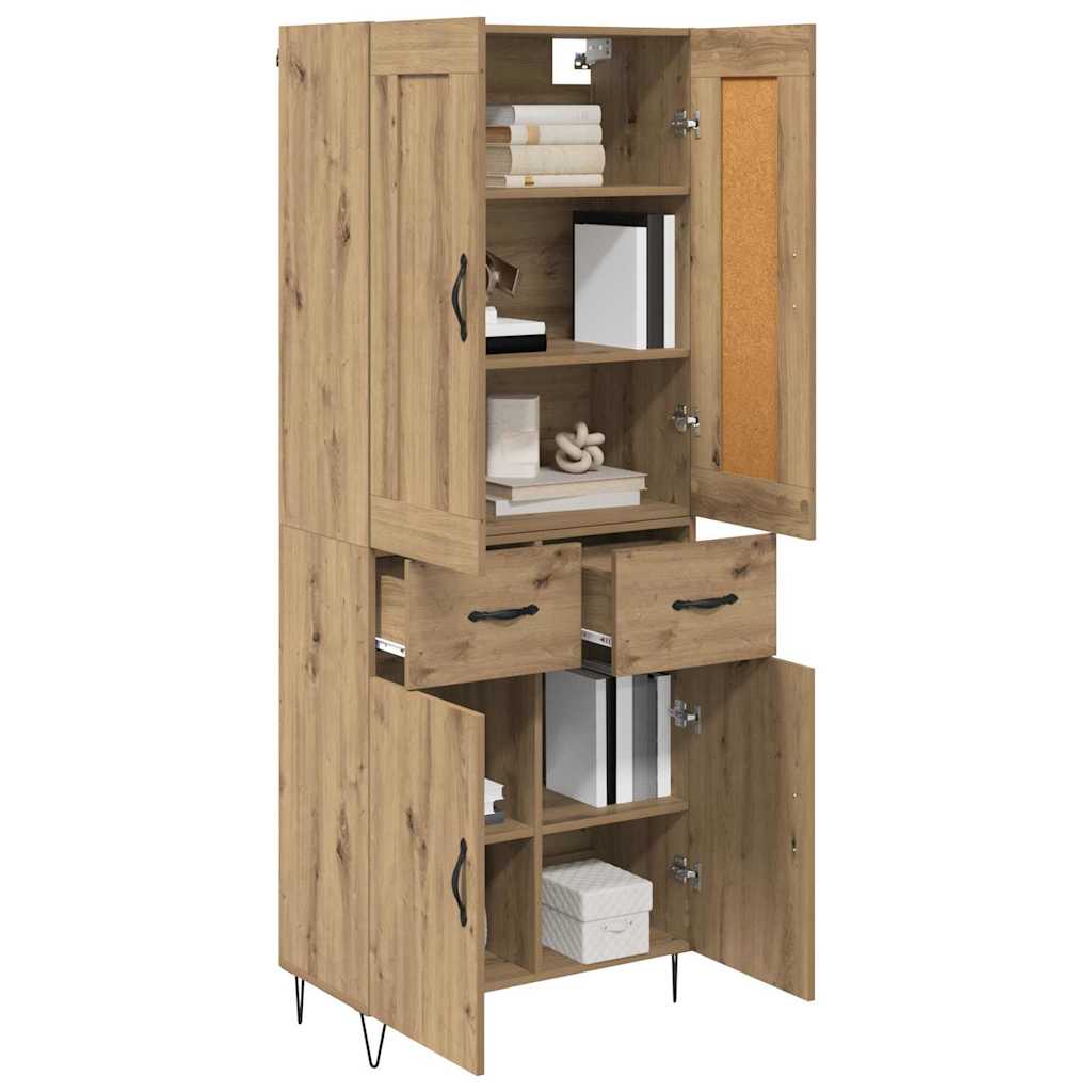 Høyskap Artisan Eik 69,5 x 34 x 180 cm Konstruert tre