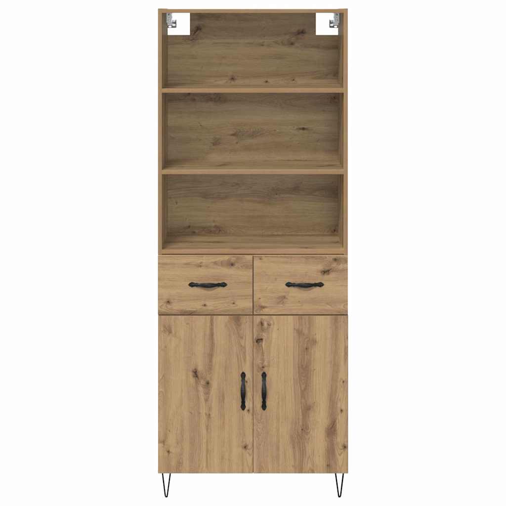 Høyskap 2 pcs Artisan Eik 69,5 x 34 x 180 cm Konstruert tre
