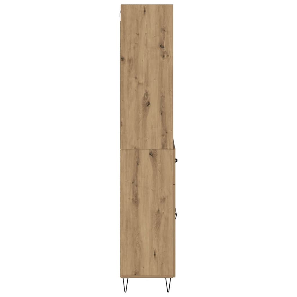 Høyskap 2 pcs Artisan Eik 69,5 x 34 x 180 cm Konstruert tre