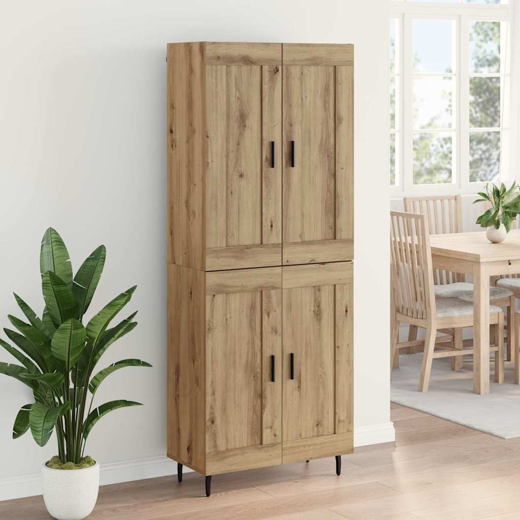 Høyskap 2 pcs Artisan Eik Konstruert tre