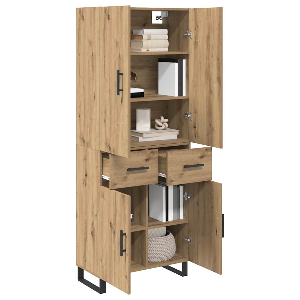 Høyskap med skuff 2 pcs Artisan Eik 69,5 x 34 x 180 cm