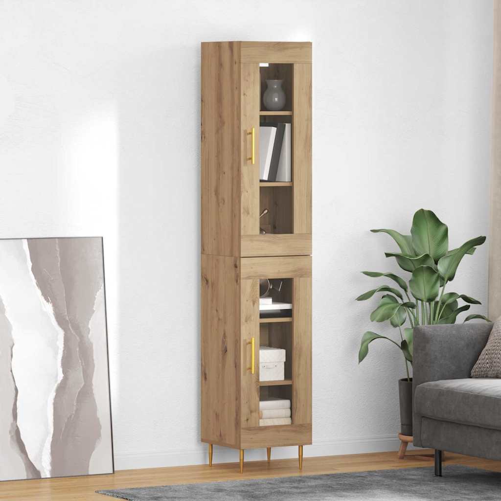 Høyskap 2 pcs Artisan Eik 34,5 x 34 x 180 cm Konstruert tre