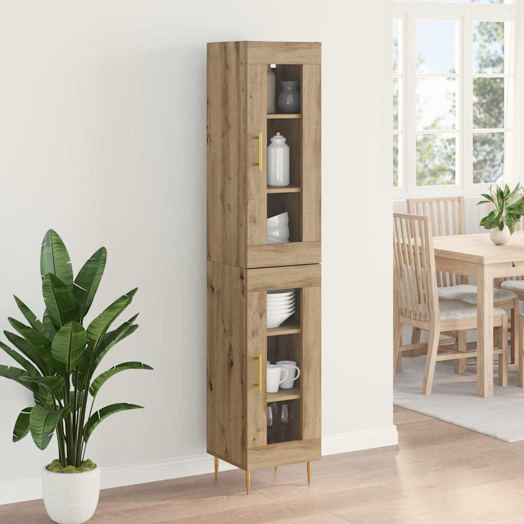 Høyskap 2 pcs Artisan Eik 34,5 x 34 x 180 cm Konstruert tre