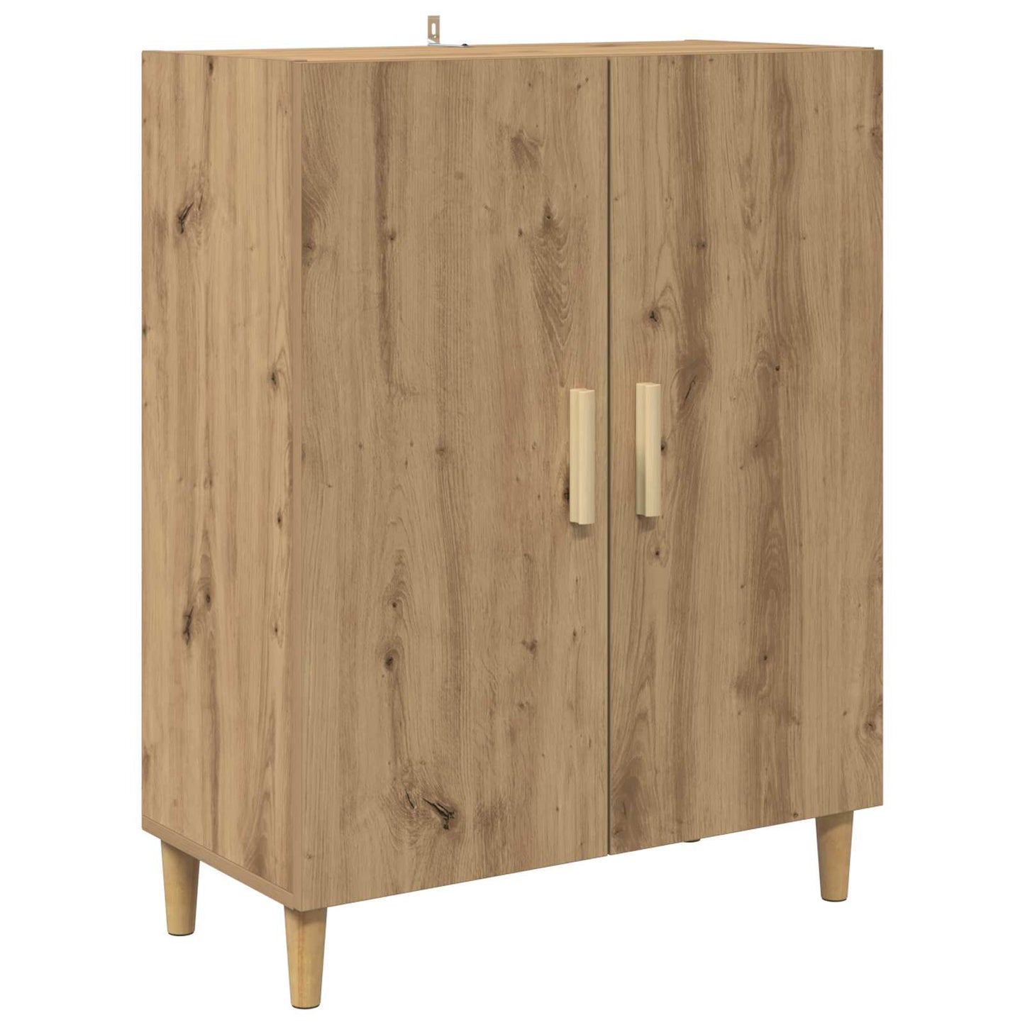 Høyskap Artisan Eik 69,5 x 34 x 180 cm Sponplater og glass
