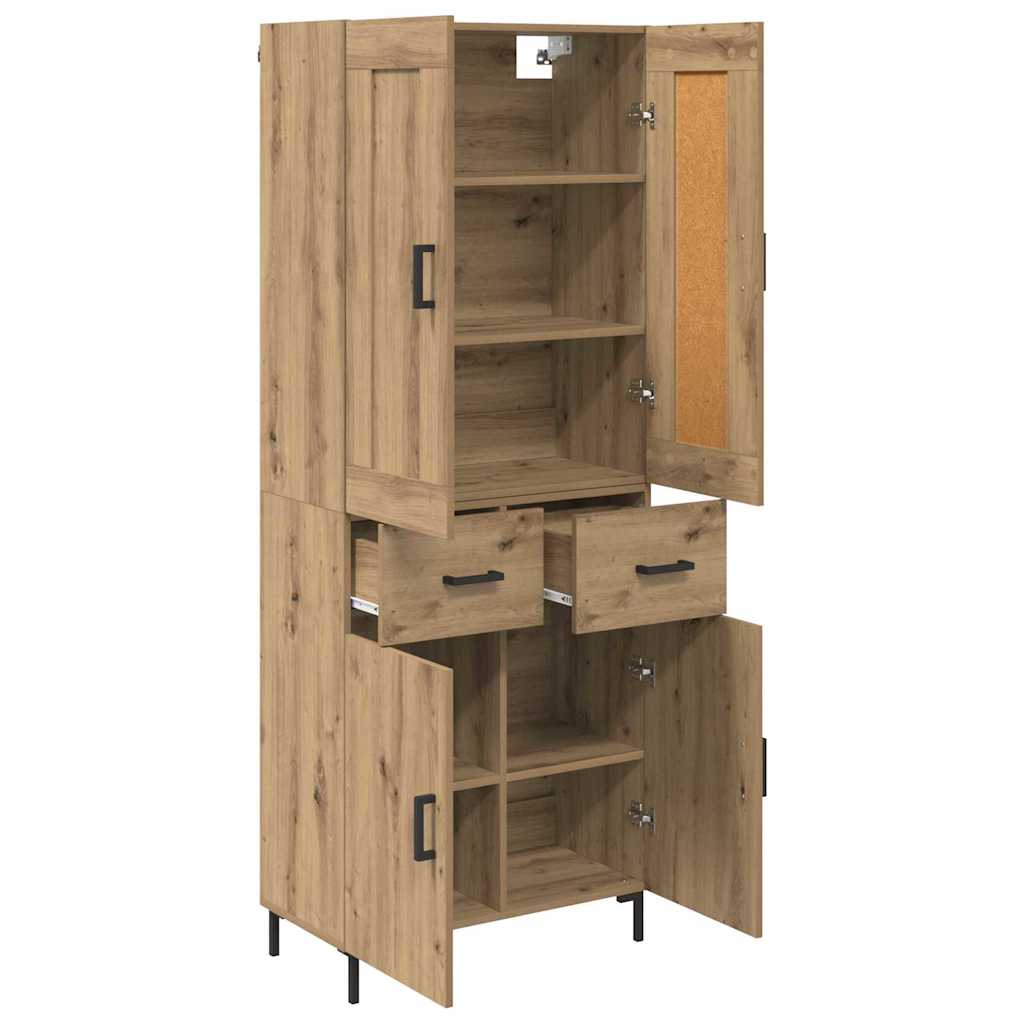Høyskap 2 stk. Artisan Eik 69,5 x 34 x 180 cm Konstruert tre