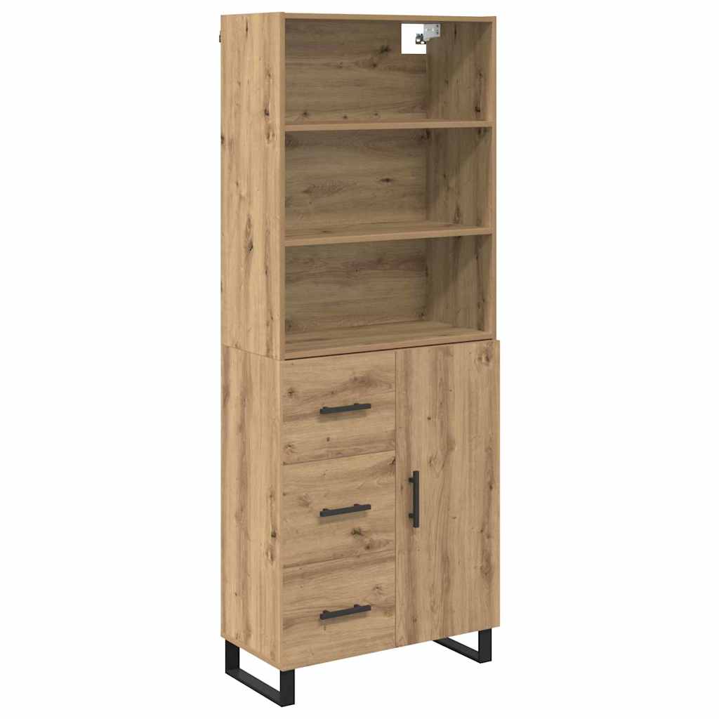 Høyskap 2 pcs Artisan Eik 69,5 x 34 x 180 cm Konstruert tre