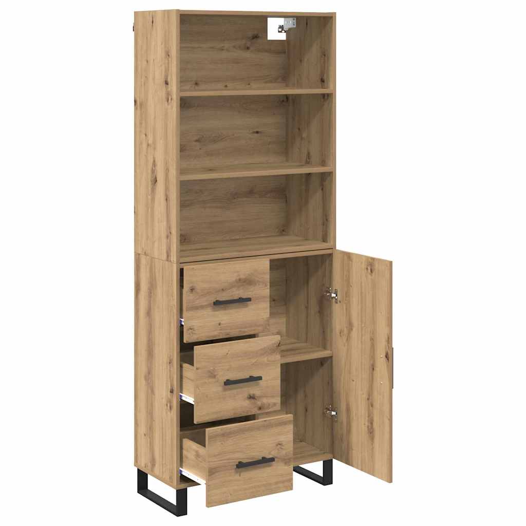 Høyskap 2 pcs Artisan Eik 69,5 x 34 x 180 cm Konstruert tre