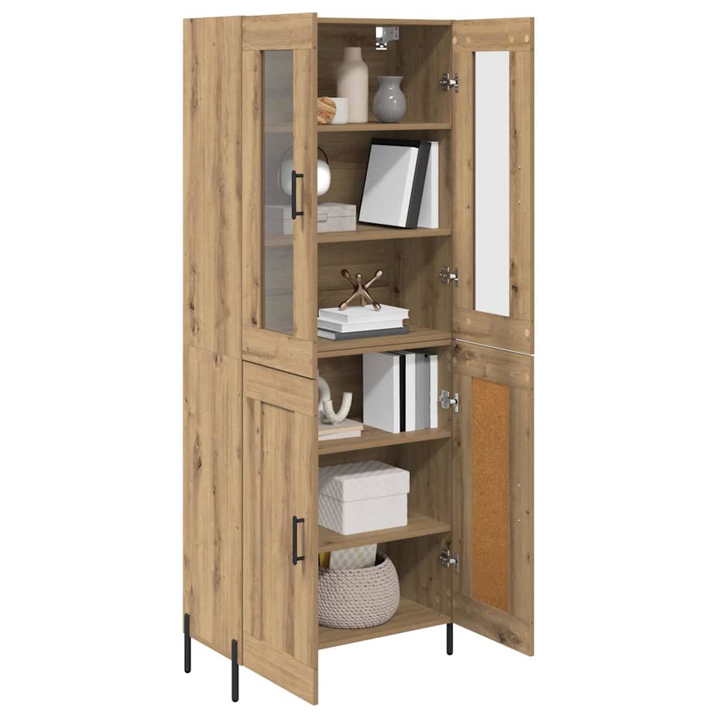 Høyskap Artisan Eik 69,5 x 34 x 180 cm Konstruert tre