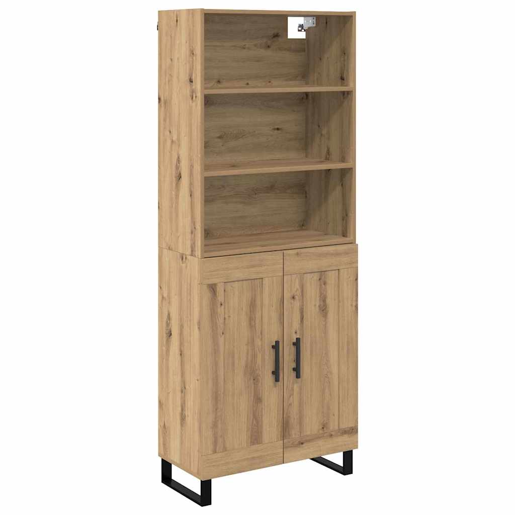 Høyskap 2 pcs Artisan Eik Konstruert tre