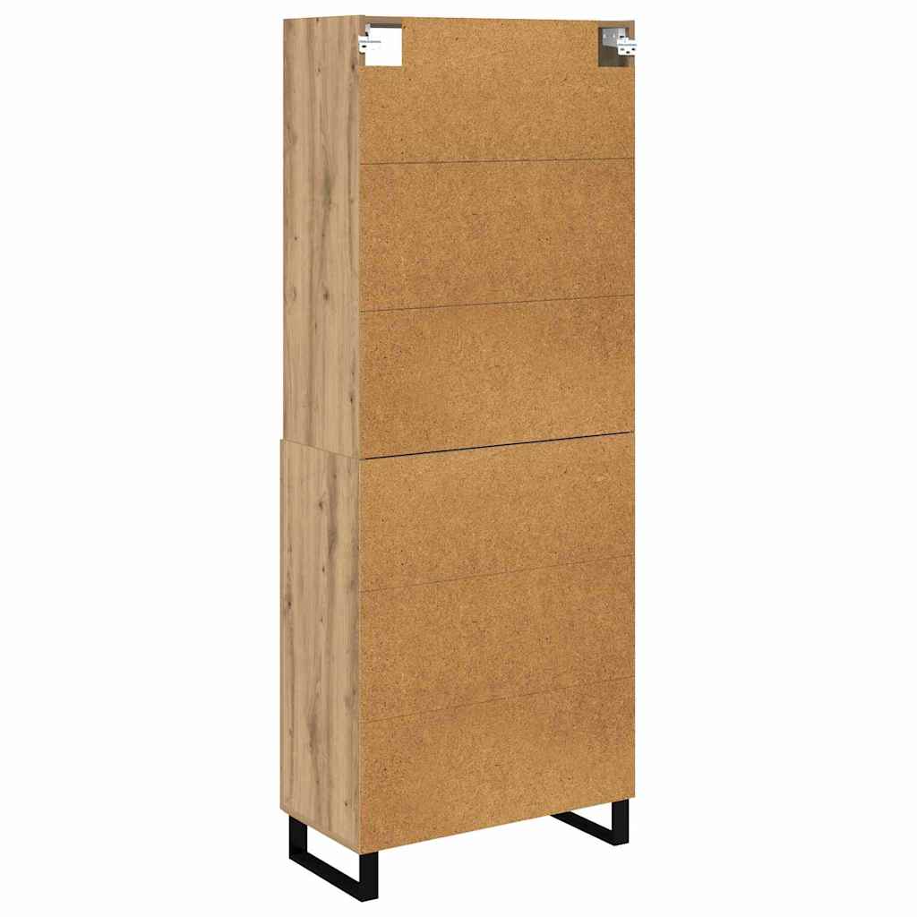 Høyskap 2 pcs Artisan Eik Konstruert tre