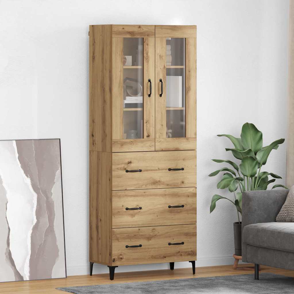 Høyskap Artisan Eik 69,5 x 34 x 180 cm Konstruert tre