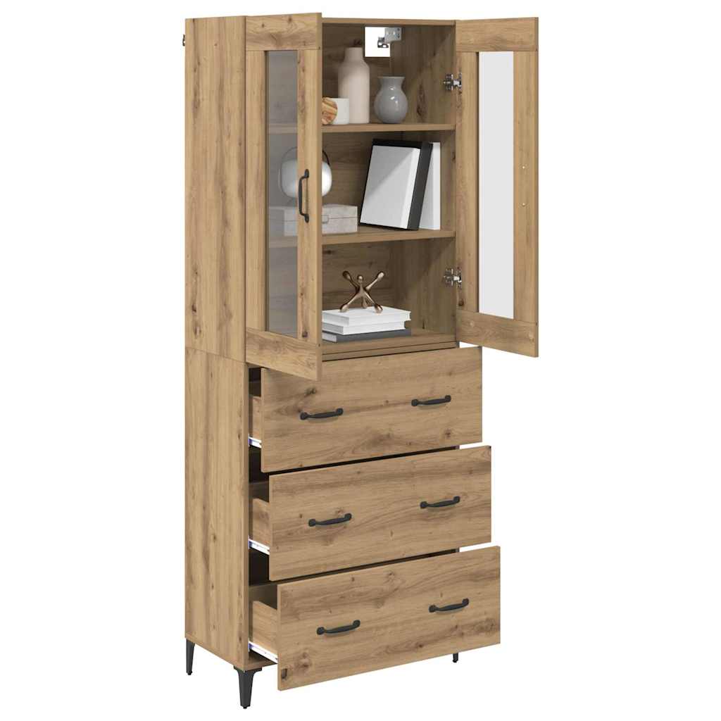 Høyskap Artisan Eik 69,5 x 34 x 180 cm Konstruert tre