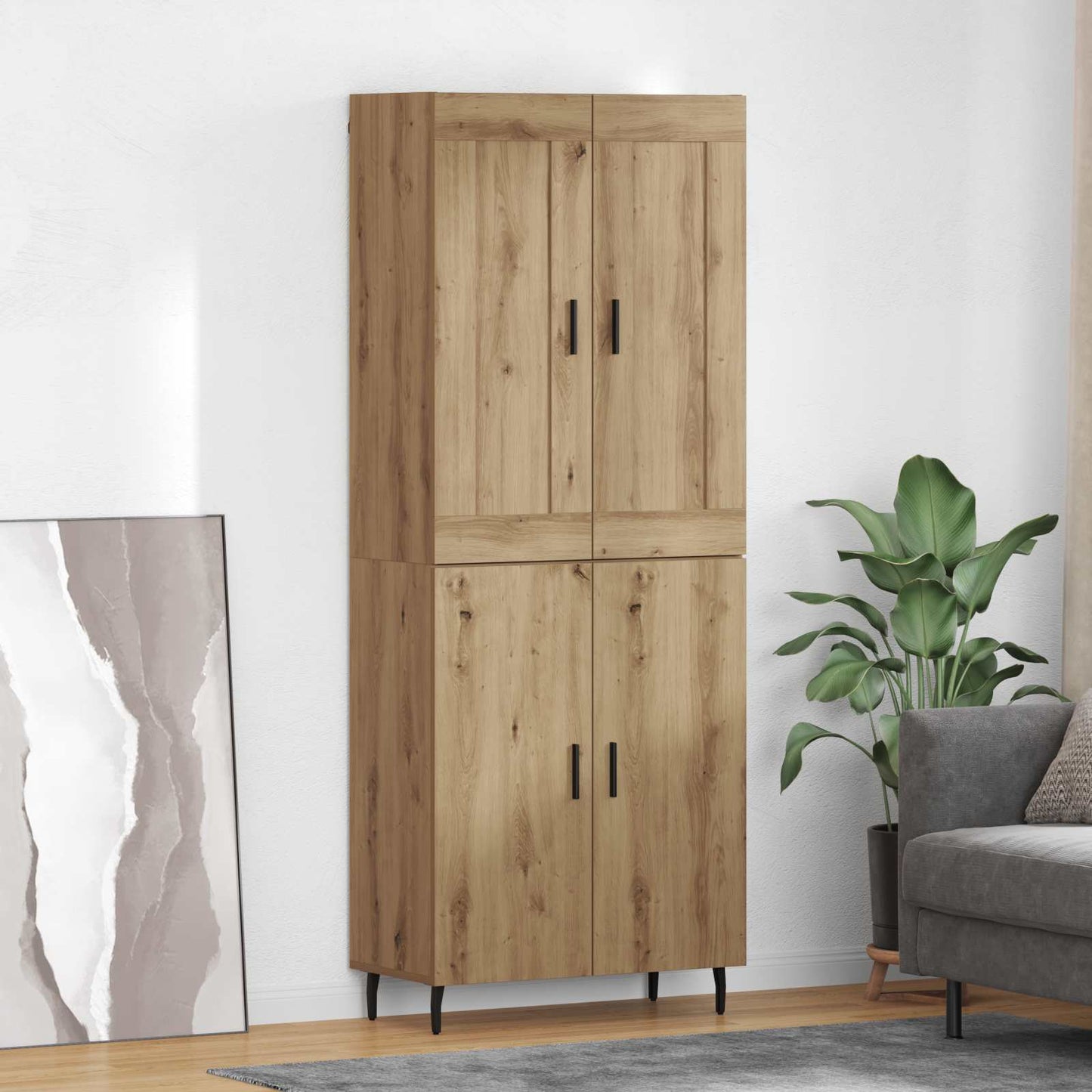 Høyskap 2 pcs Artisan Eik 69,5 x 34 x 180 cm Konstruert tre