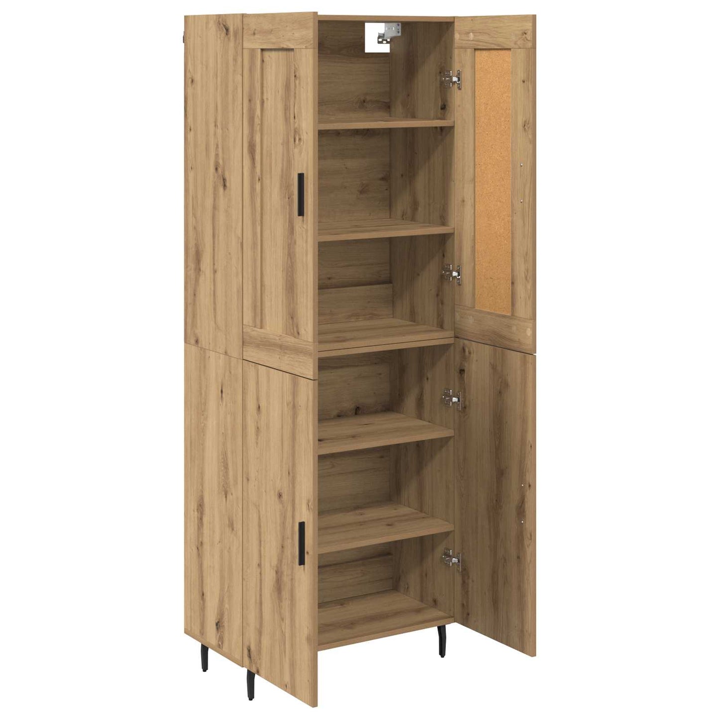 Høyskap 2 pcs Artisan Eik 69,5 x 34 x 180 cm Konstruert tre