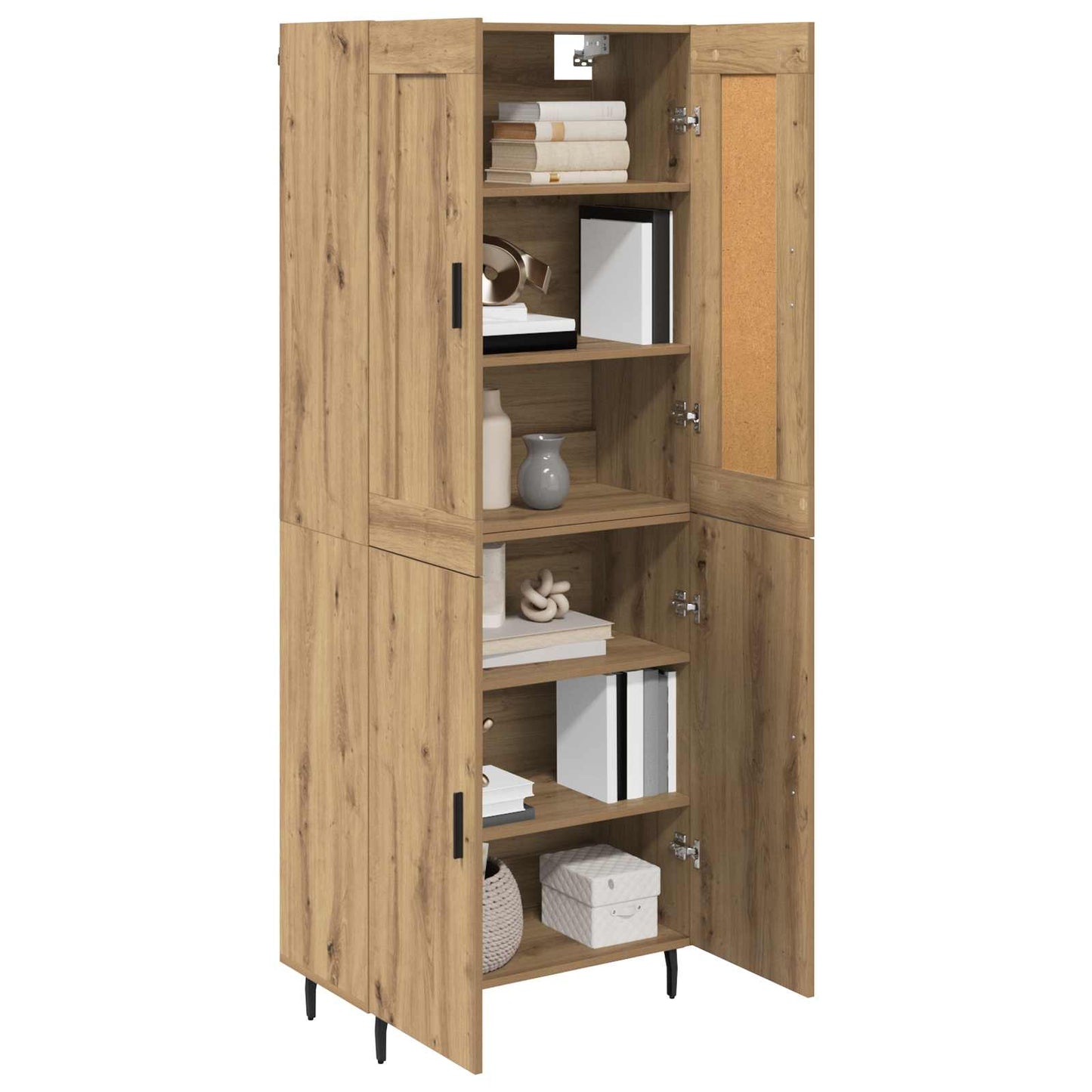 Høyskap 2 pcs Artisan Eik 69,5 x 34 x 180 cm Konstruert tre