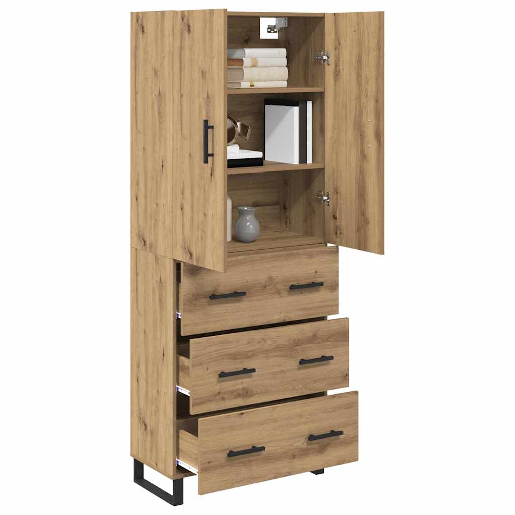 Høyskap med skuff 2 pcs Artisan Eik 69,5 x 34 x 180 cm