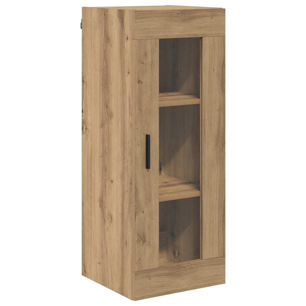 Høyskap med skuff Artisan Eik 34,5 x 34 x 180 cm Konstruert tre