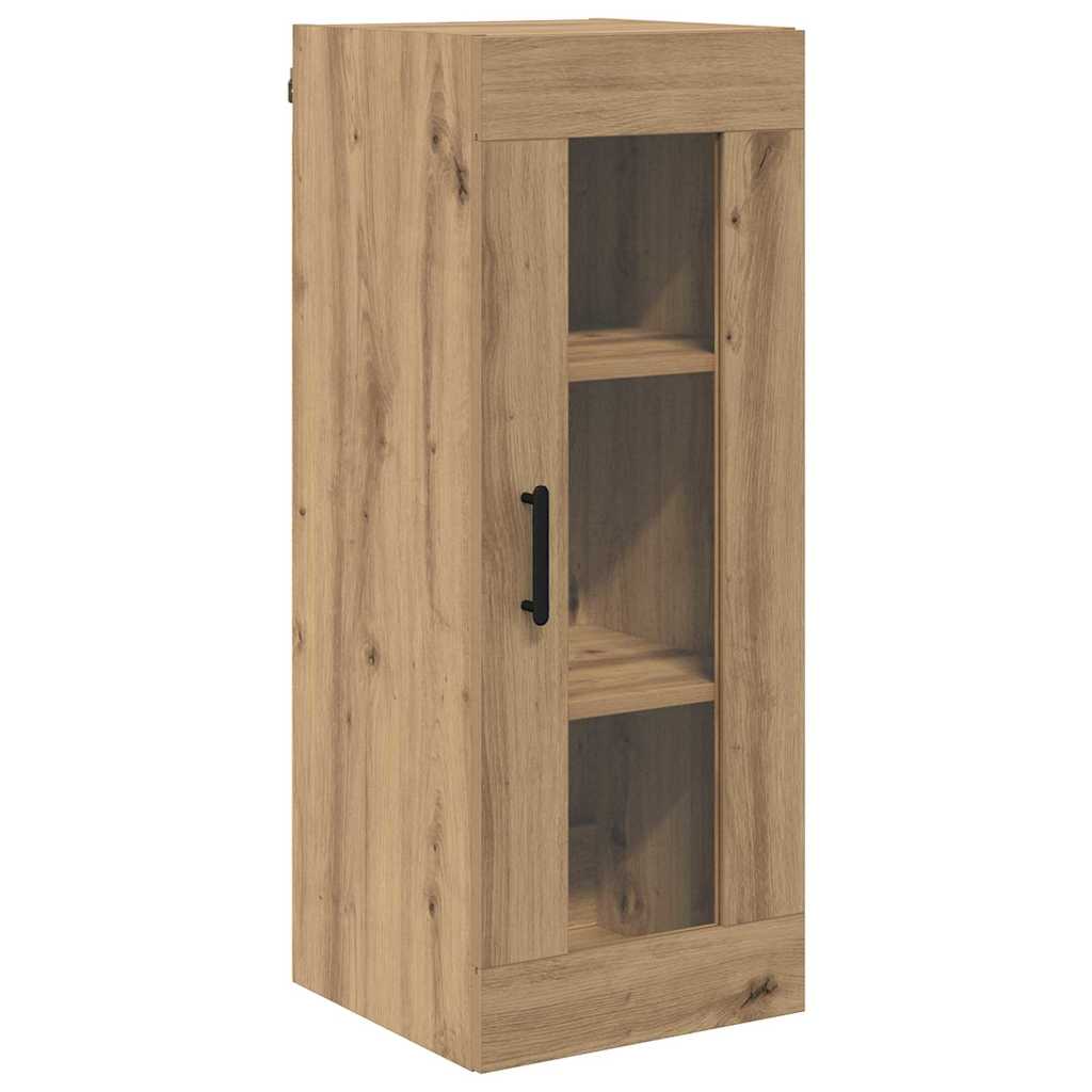 Høyskap med skuff Artisan Eik 34,5 x 34 x 180 cm Konstruert tre
