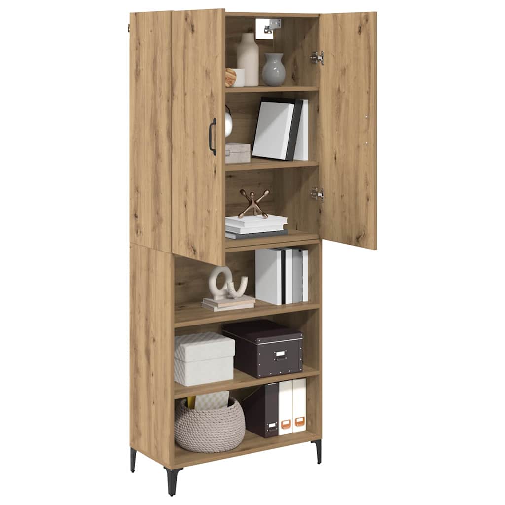Høyskap Artisan Eik 69,5 x 34 x 180 cm Konstruert tre