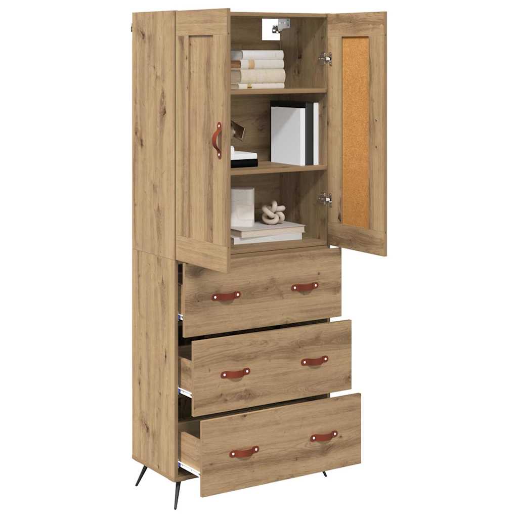 Høyskap Artisan Eik 69,5 x 34 x 180 cm Konstruert tre