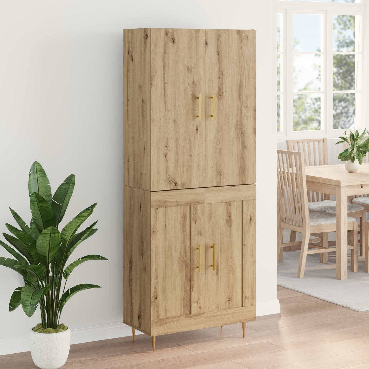 Høyskap Artisan Eik 69,5 x 34 x 180 cm Konstruert tre