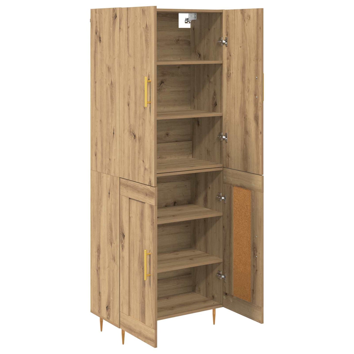 Høyskap Artisan Eik 69,5 x 34 x 180 cm Konstruert tre