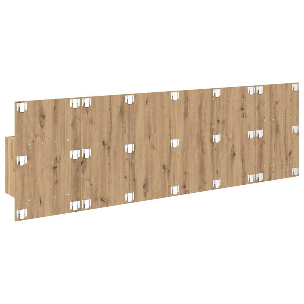 Hodegjerde Med Skap 3 pcs Artisan Eik Konstruert tre