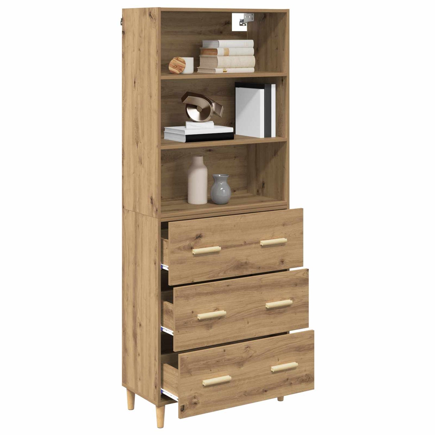 Høyskap Artisan Eik 69,5 x 32,5 x 180 cm Konstruert tre