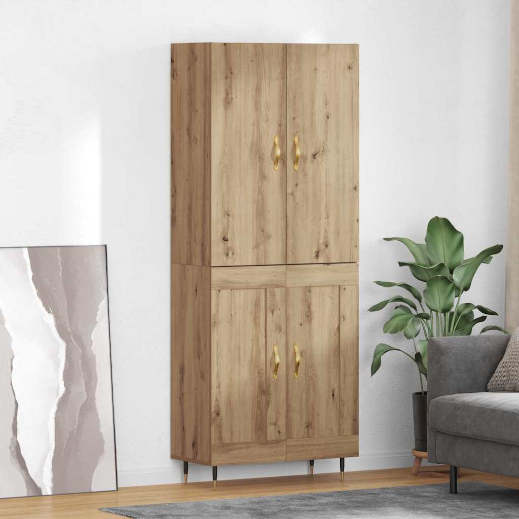 Høyskap Artisan Eik 69,5 x 34 x 180 cm Konstruert tre