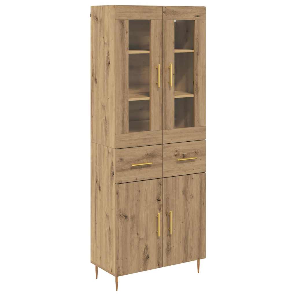 Høyskap 2 pcs Artisan Eik 69,5 x 34 x 180 cm Konstruert tre
