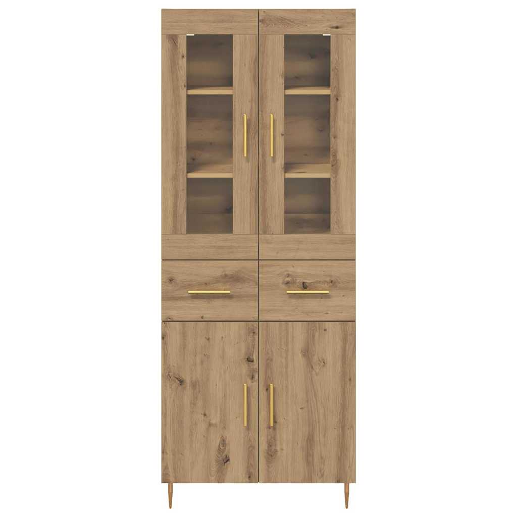 Høyskap 2 pcs Artisan Eik 69,5 x 34 x 180 cm Konstruert tre