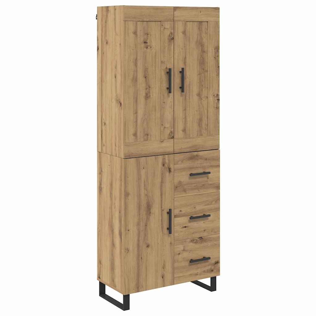 Høyskap 2 pcs Artisan Eik 69,5 x 34 x 180 cm Konstruert tre