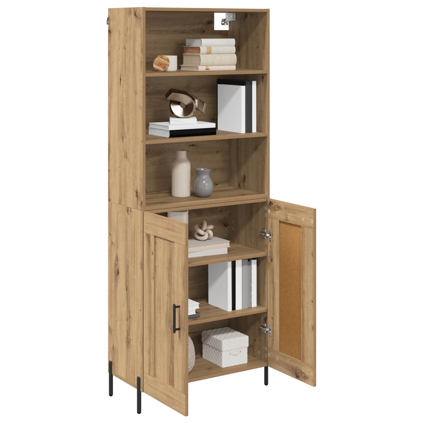 Høyskap Artisan Eik 69,5 x 32,5 x 180 cm Konstruert tre