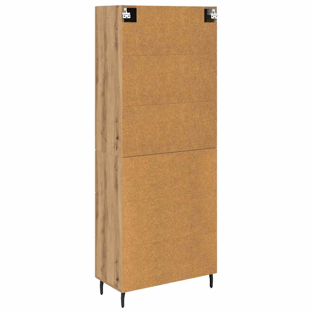 Høyskap 2 pcs Artisan Eik 69,5 x 34 x 180 cm Konstruert tre