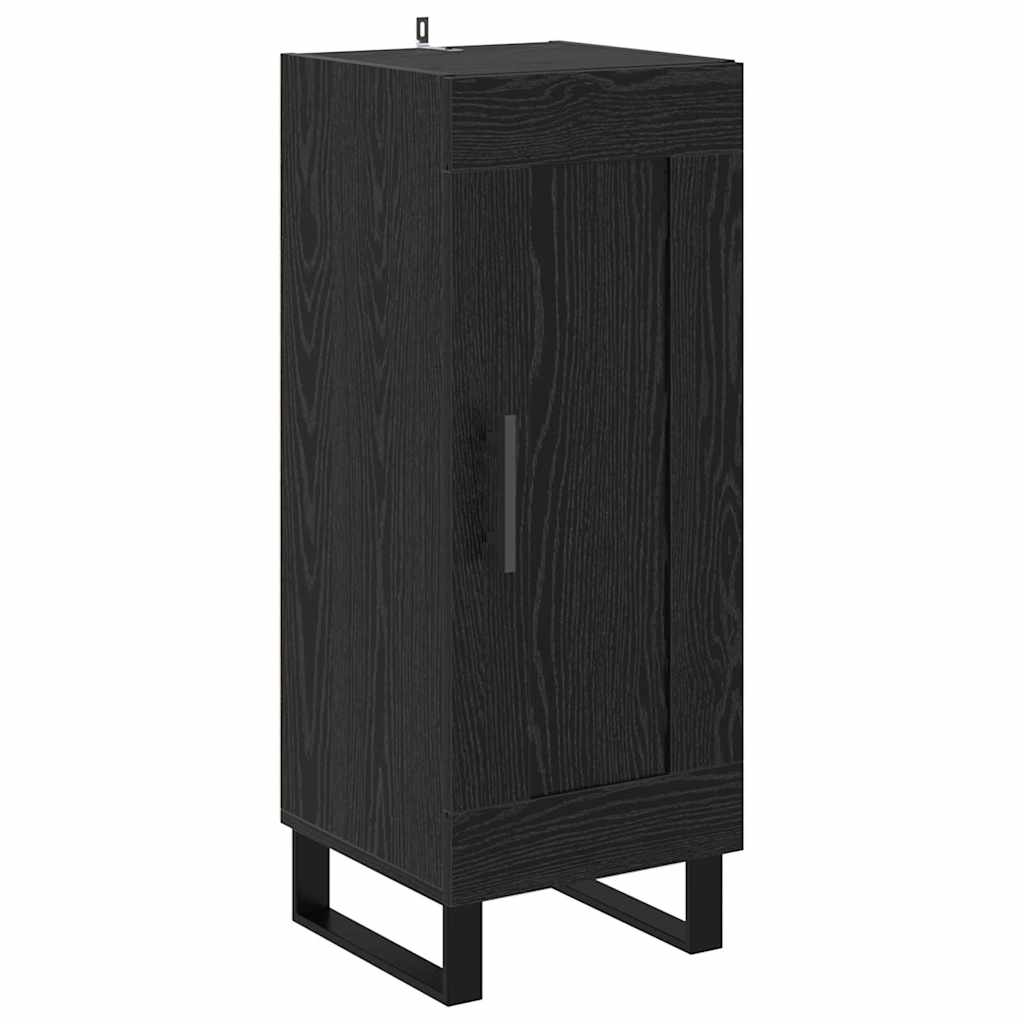 Høyskap Svart Eik 34,5 x 34 x 180 cm Konstruert tre